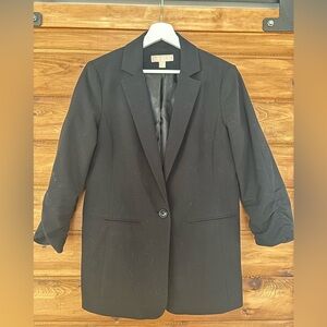 Blazer with 3/4 length sleeves